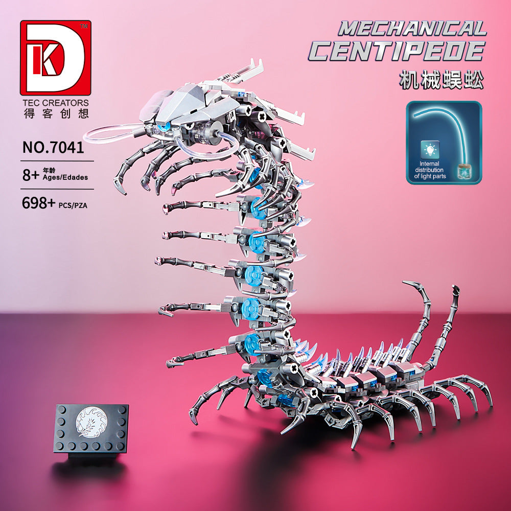 Mechanical Centipede Light-Up Version Spider Building Block Set