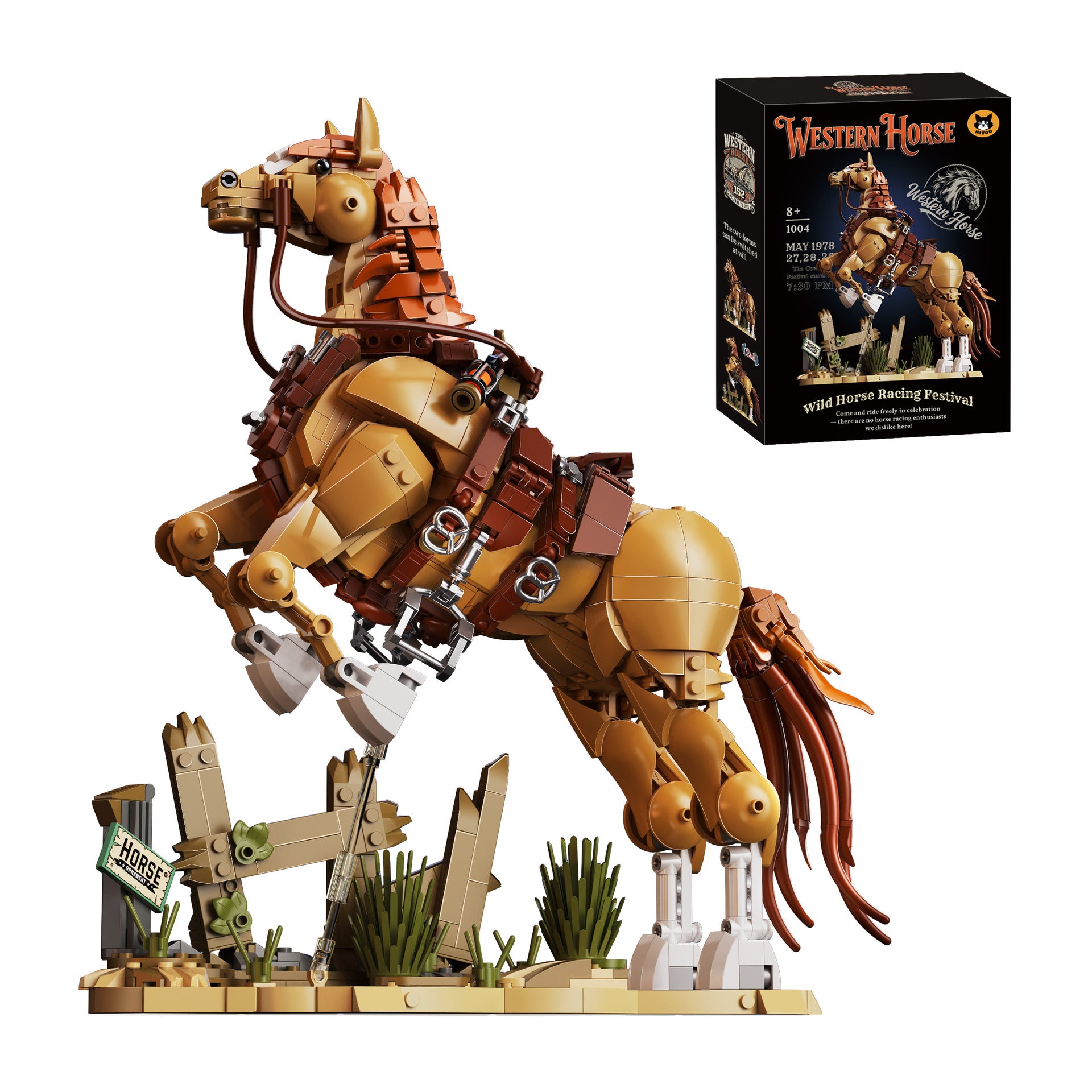 Western Horse Mini Building Block Set