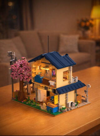 Japanese-style Cityscape House Building Block Set - Image 20