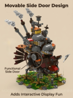Moving castle building block set alternate assembled view